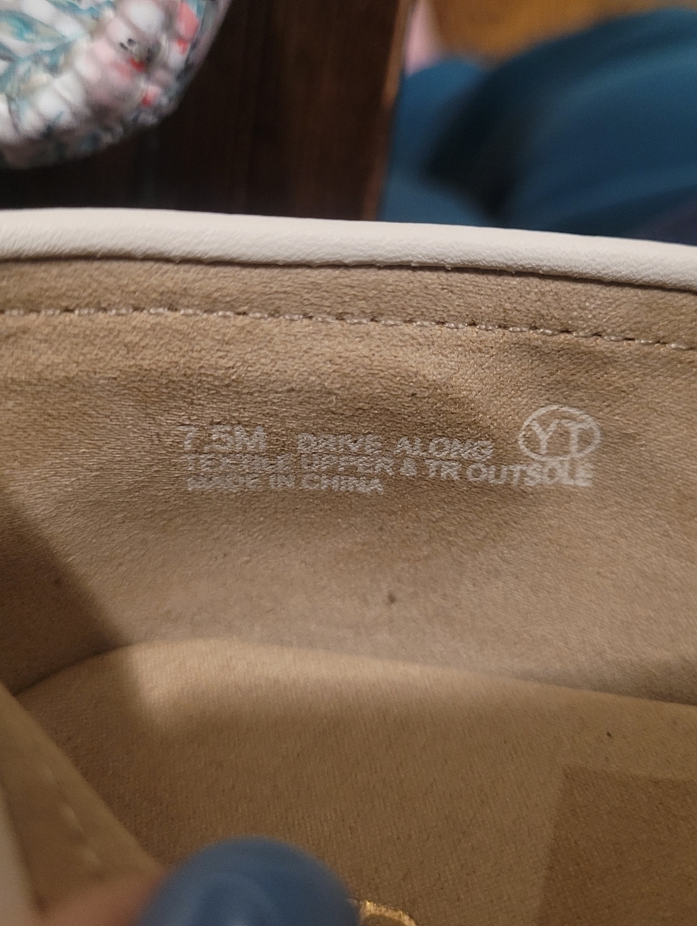Aerosoles Drive Along Bit Loafer White Cream Gold Pink Green Tropical Floral 7.5 - Picture 9 of 9